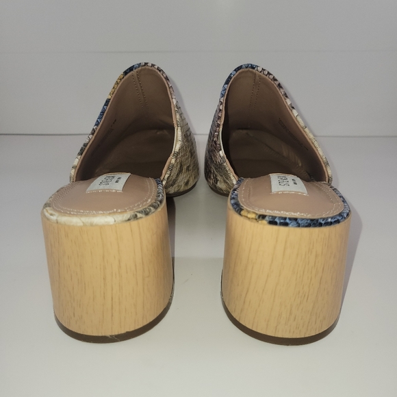 NWOT Steven by Steve Madden Faux Snakeskin Pointed Mule Heels 7.5 - Picture 4 of 7